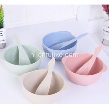 Kinderen Wheat Straw Bowls met lepel